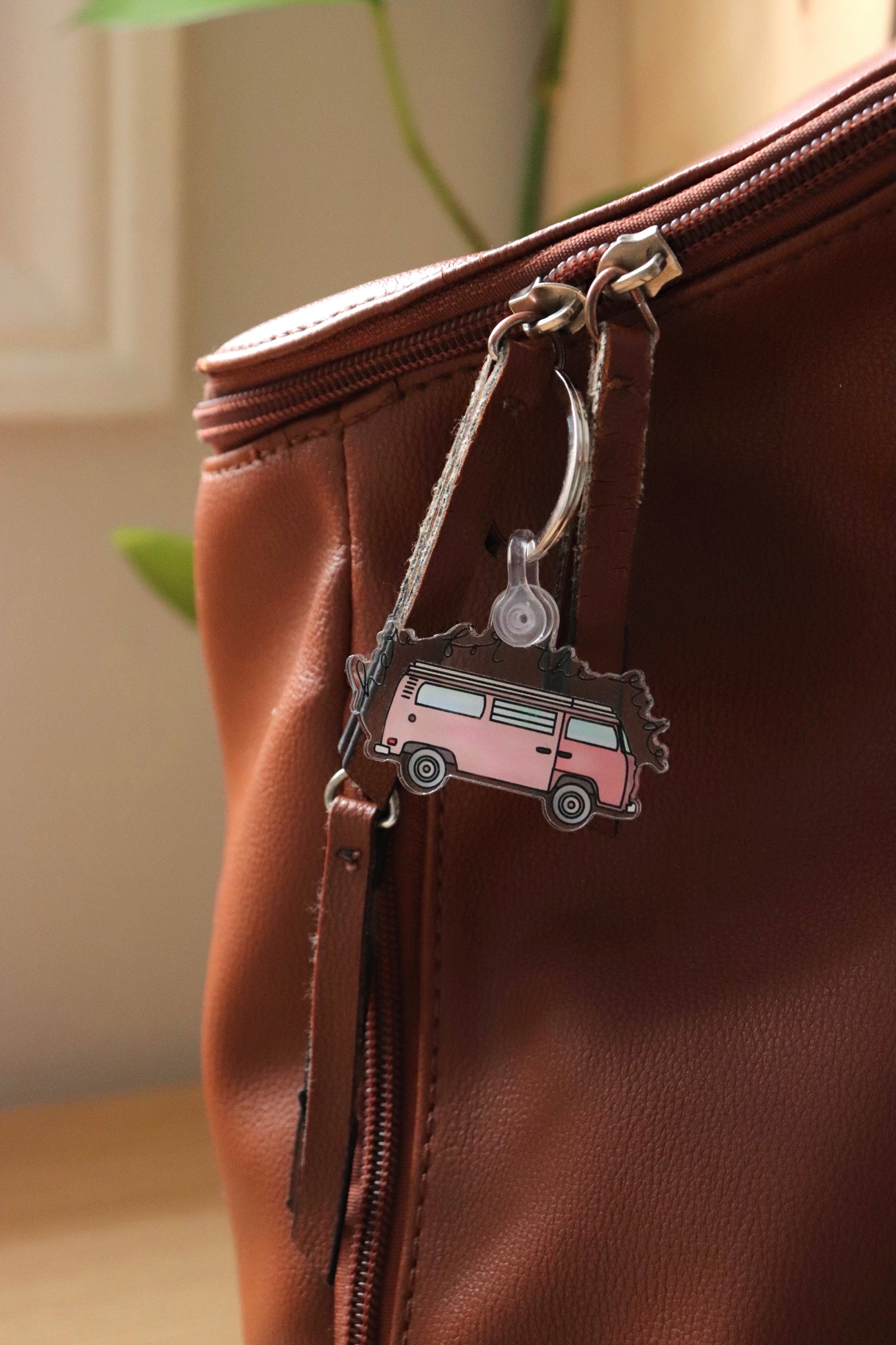 Here for the ride keychain image 0