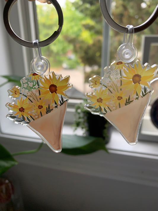 Sunflower Keychain image 1