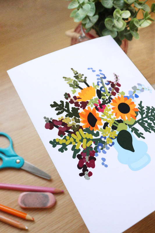 Sunflower Friend Greeting Card 1.5