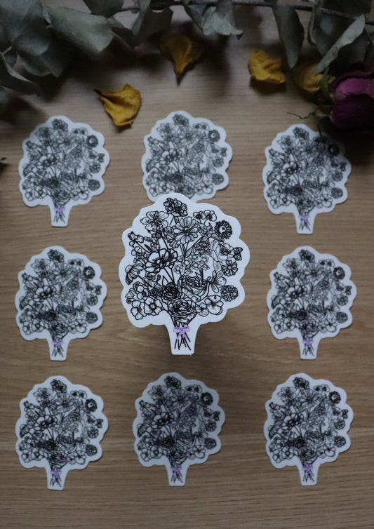 Flowers of the Alphabet Sticker image 0