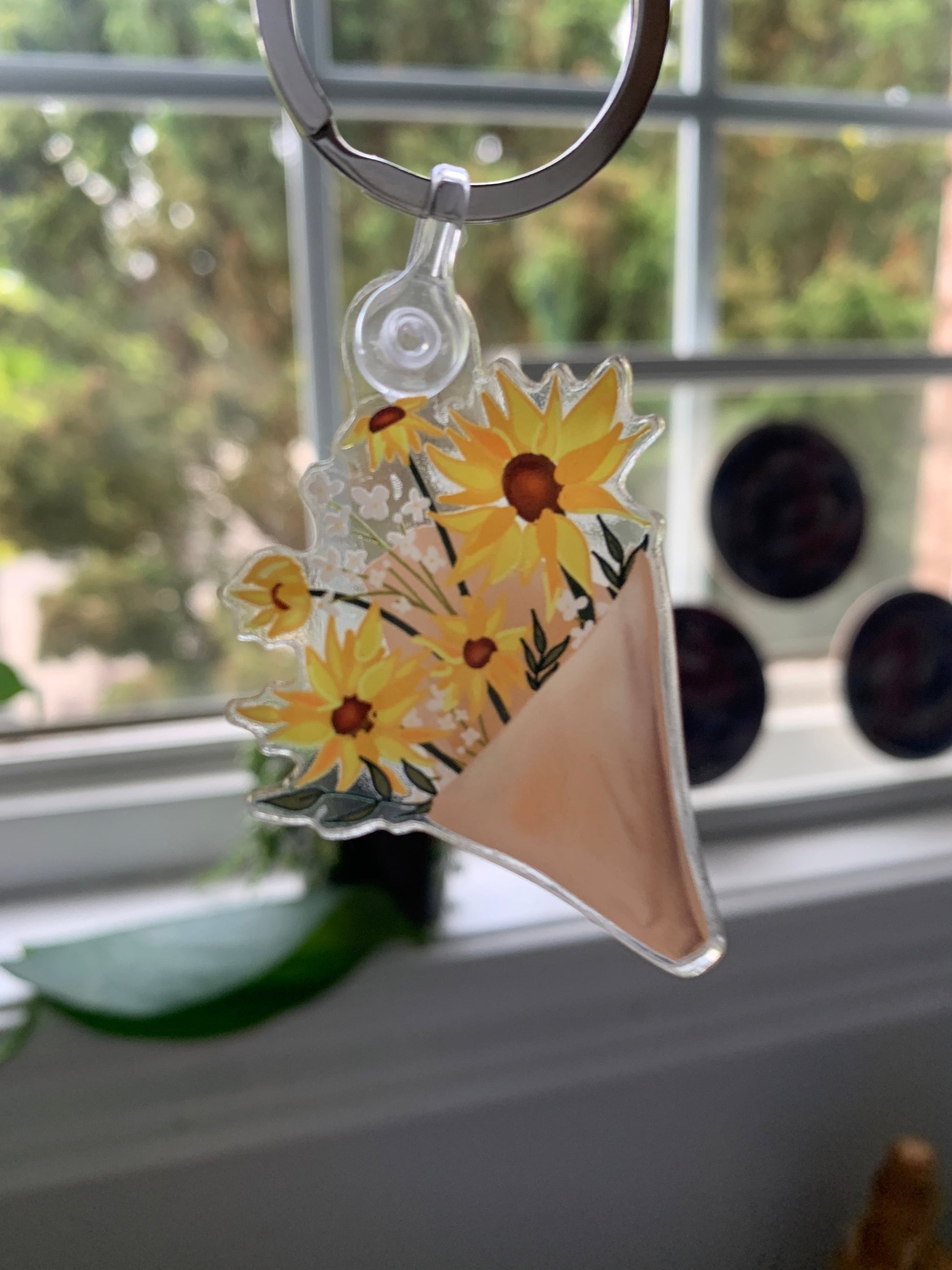 Sunflower Keychain image 0