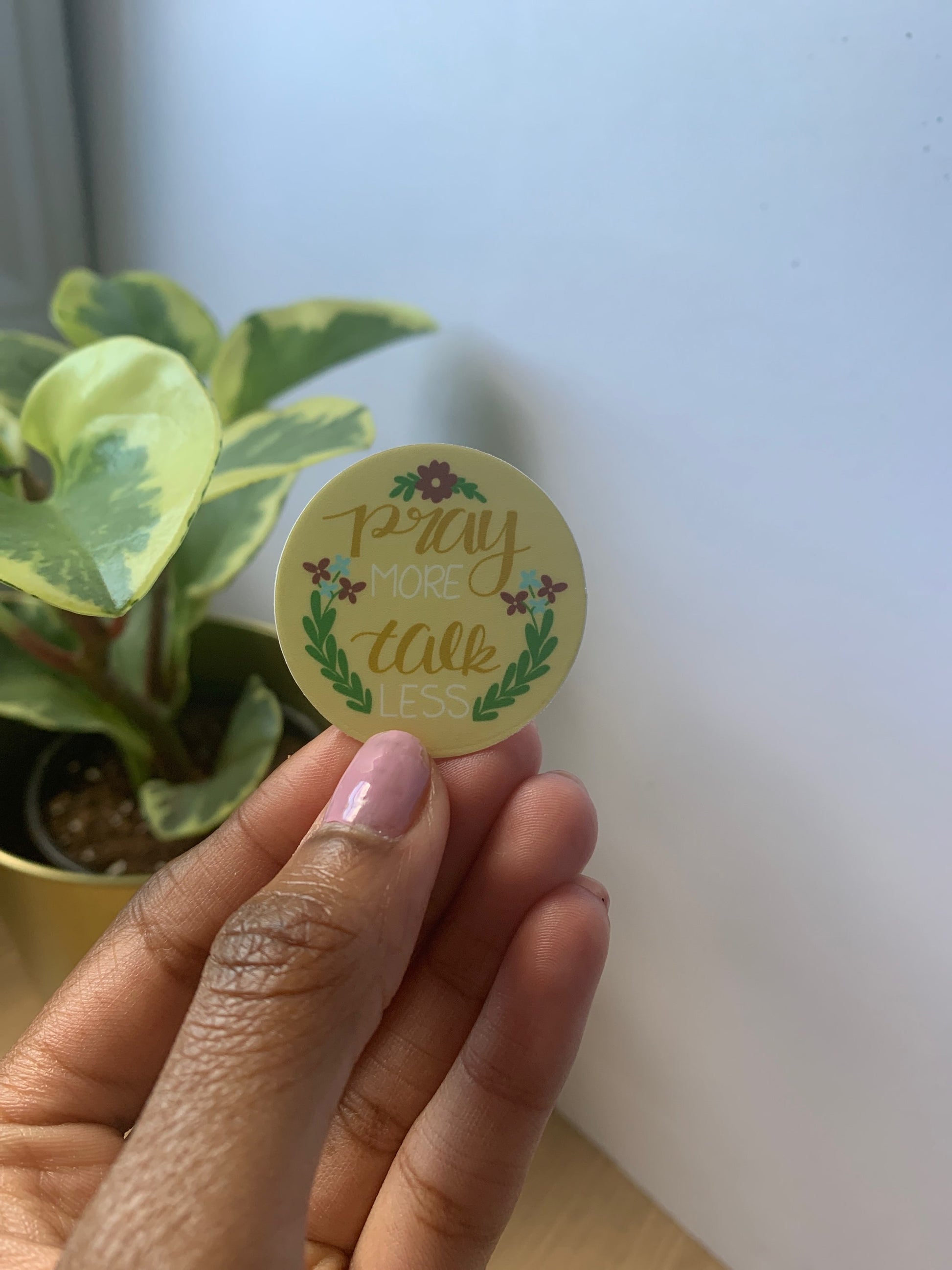 Pray more sticker image 1