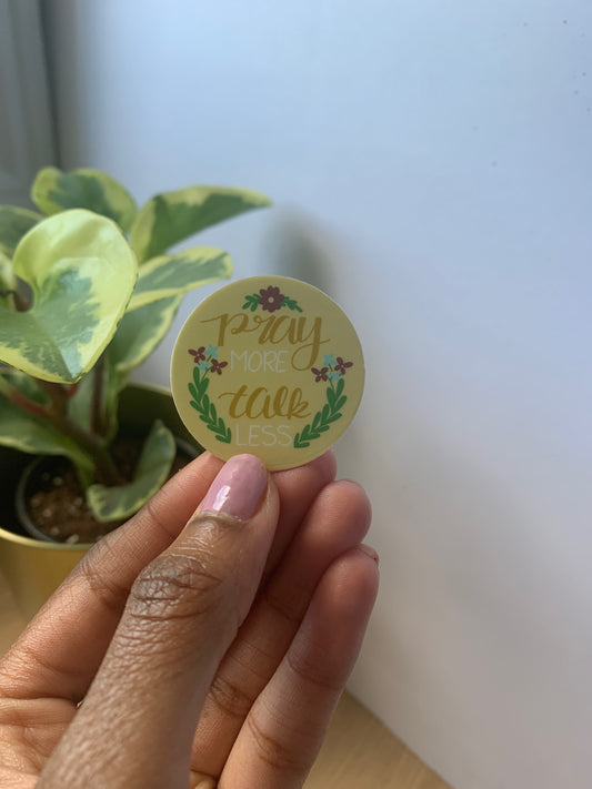 Pray more sticker image 1