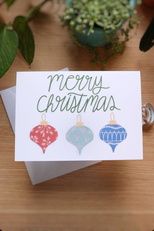 Christmas Ornament Card