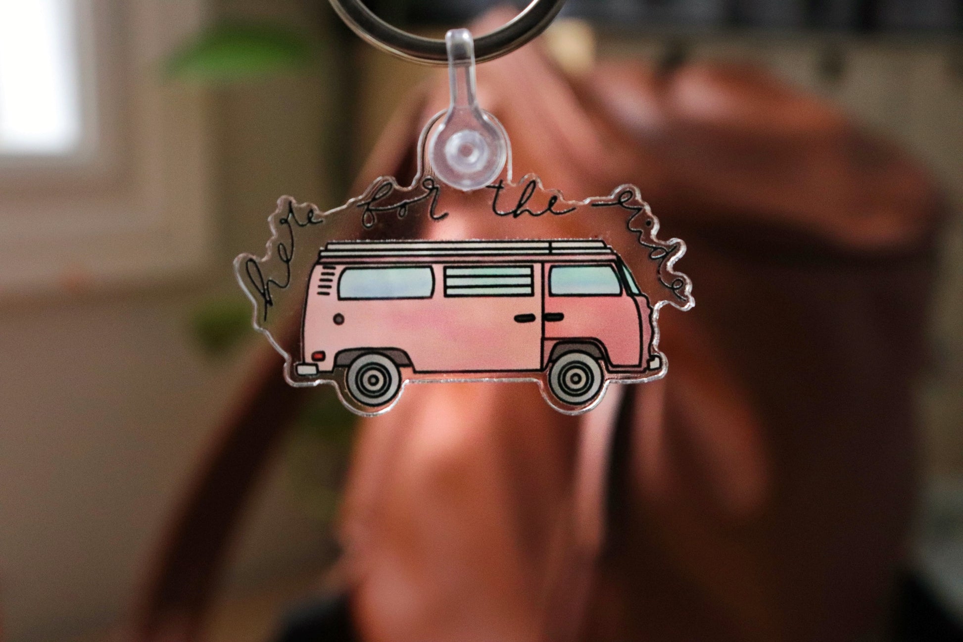 Here for the ride keychain image 2