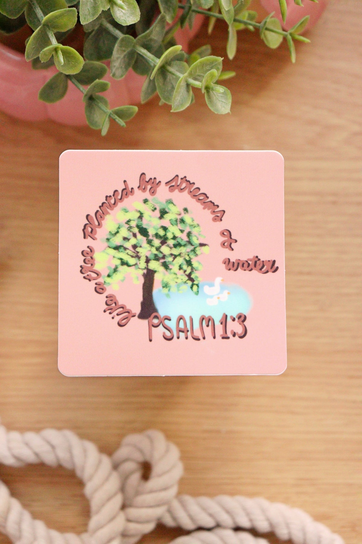 Psalm One Streams Sticker