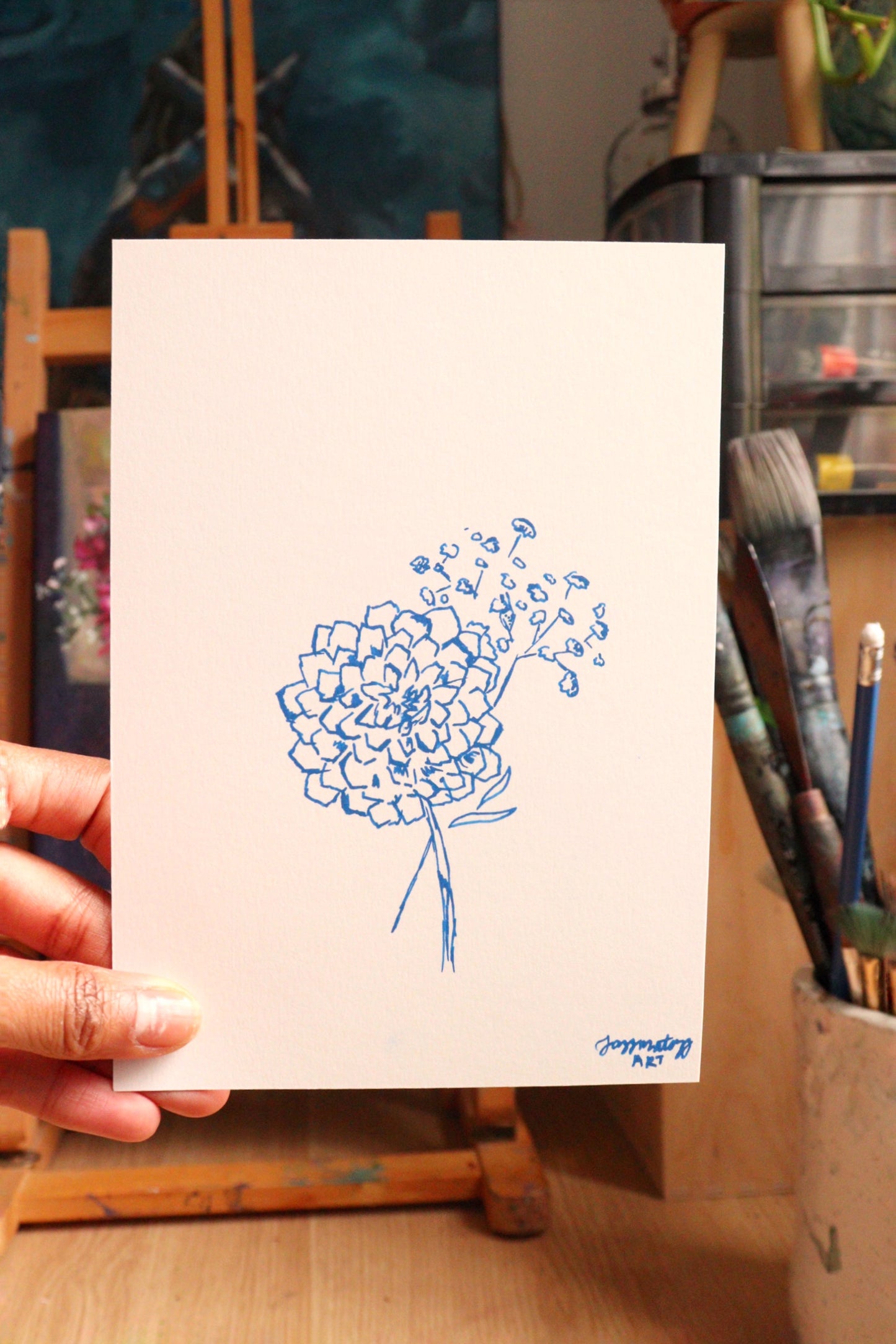 Golden Hour Flower Sketch II