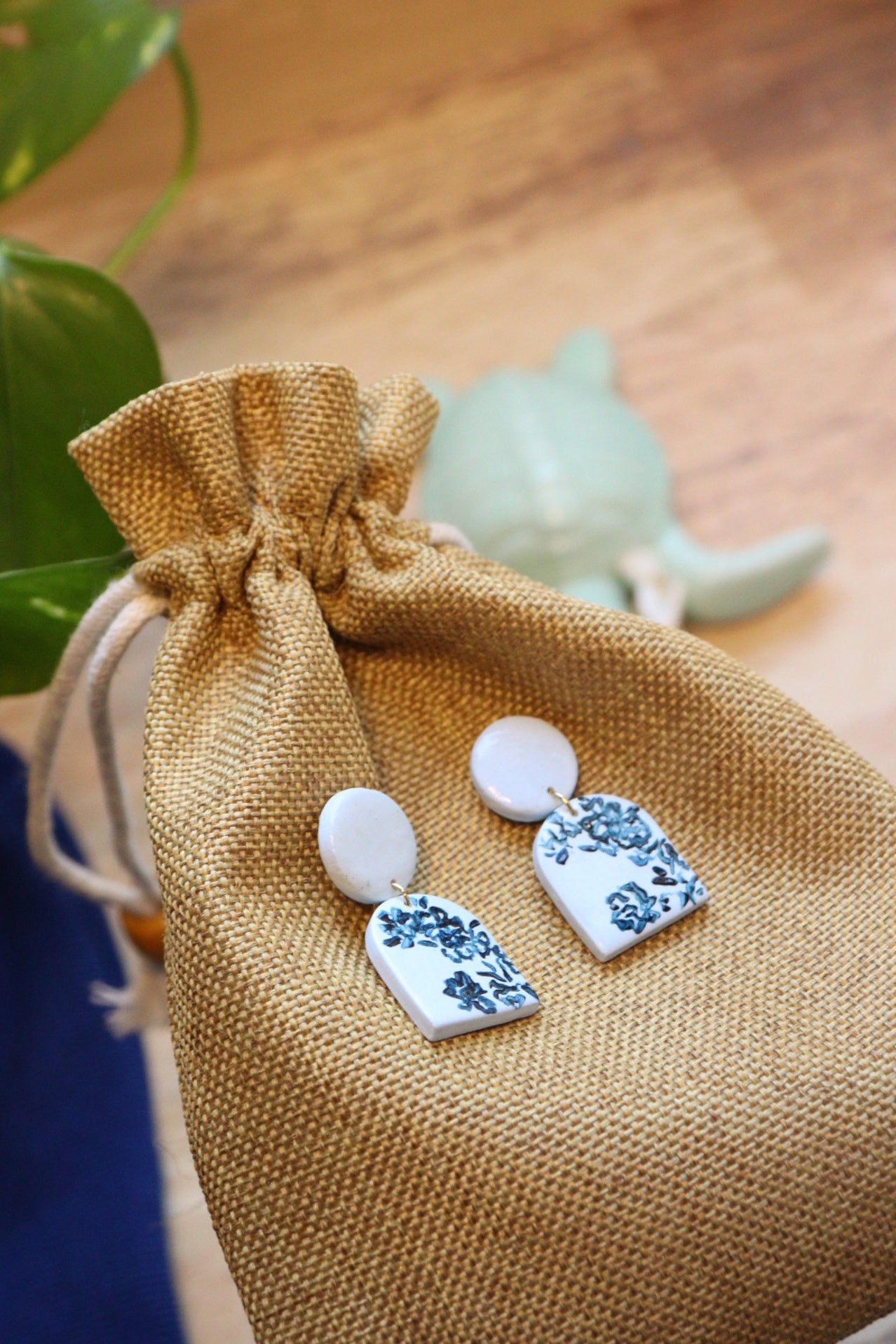 Blue Jardiniere Earrings