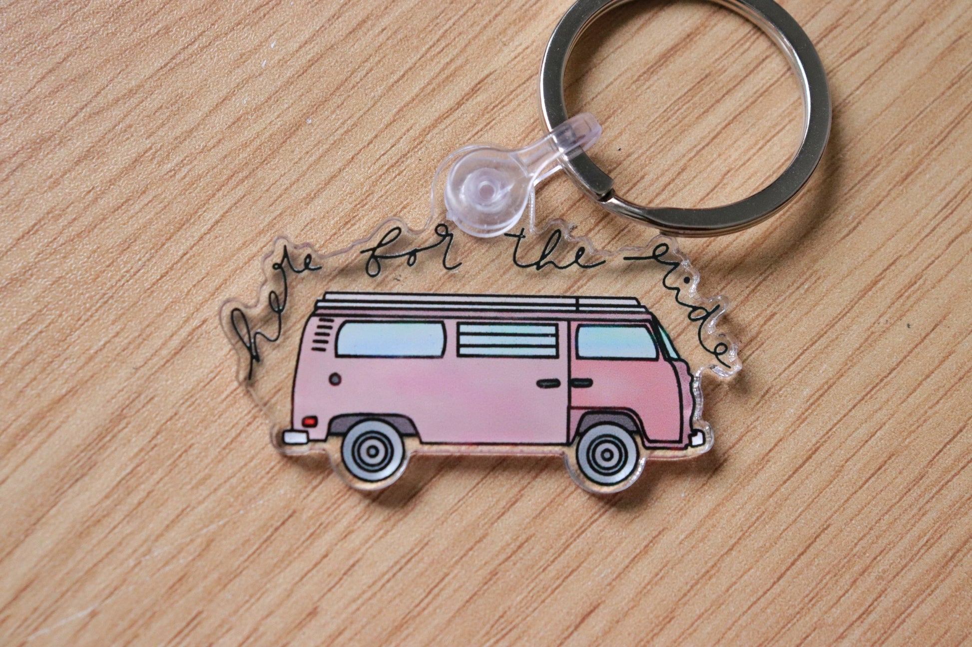 Here for the ride keychain image 5