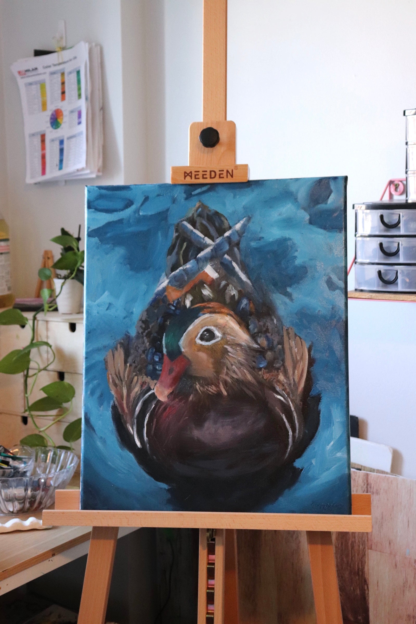 Duck Oil Painting image 0