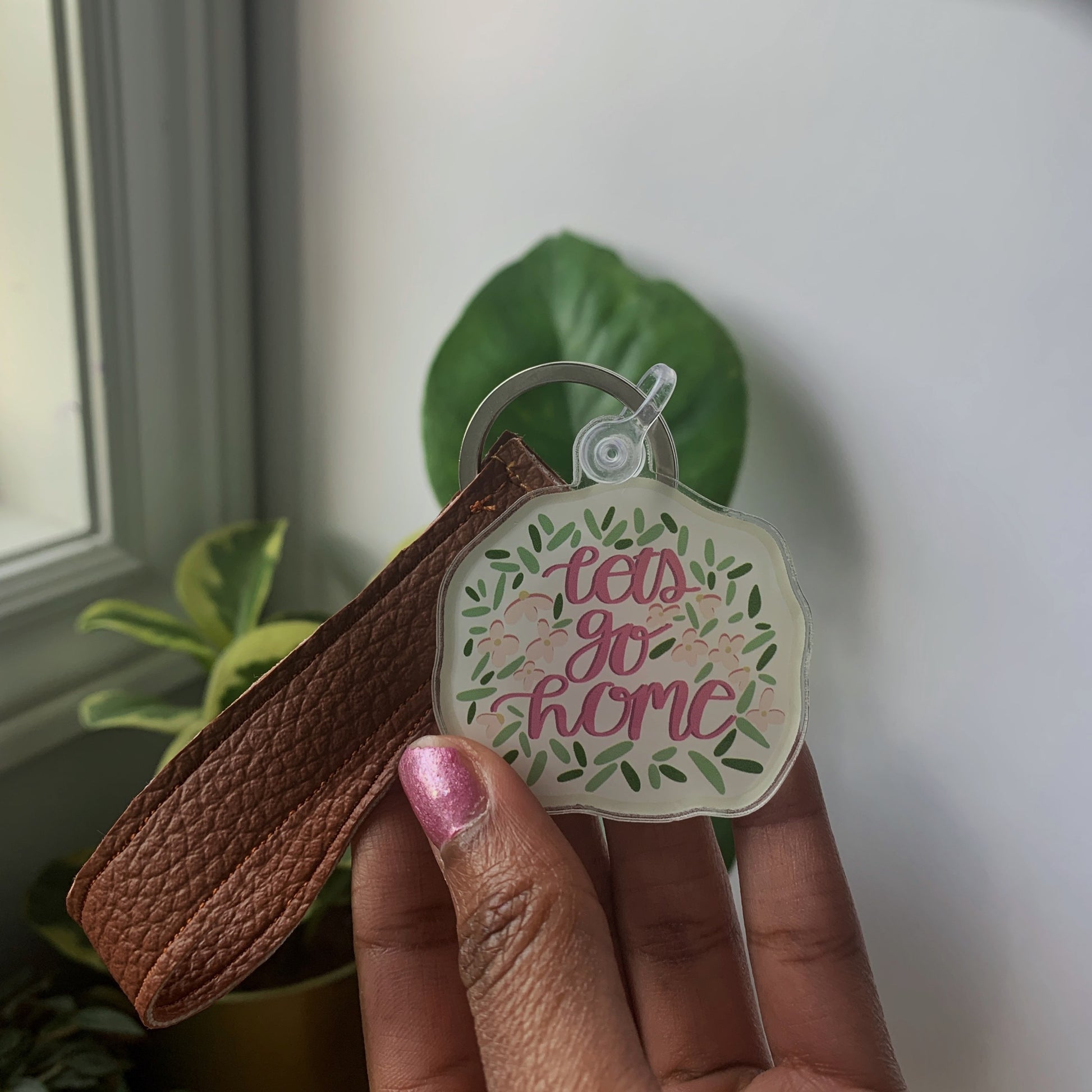 Lets go home keychain image 2