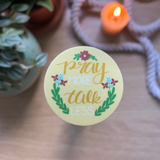 Pray more sticker image 0