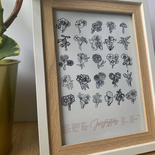 Flowers of the Alphabet Print image 1