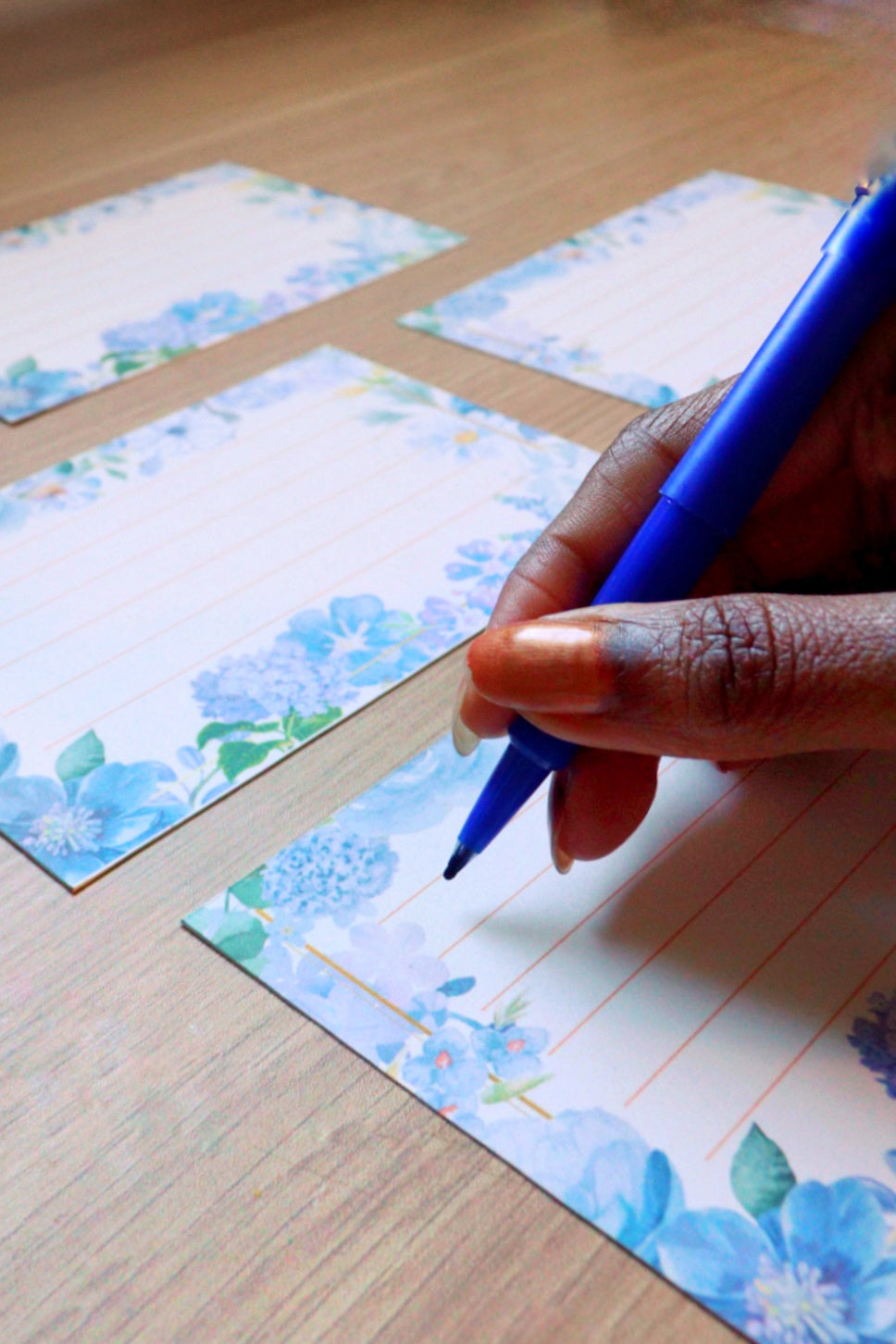 Frosty Blue Memory Cards