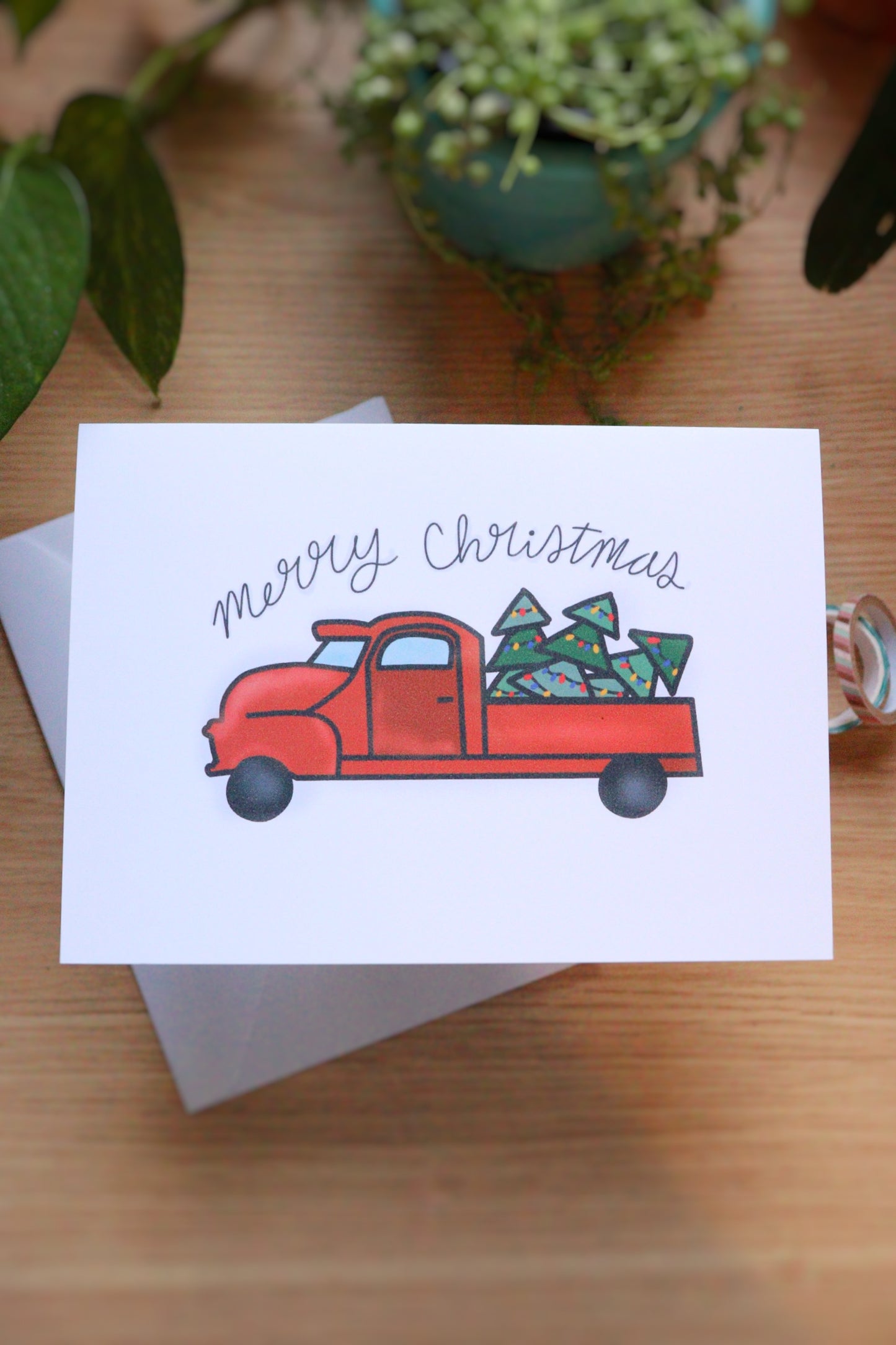Christmas Truck Card
