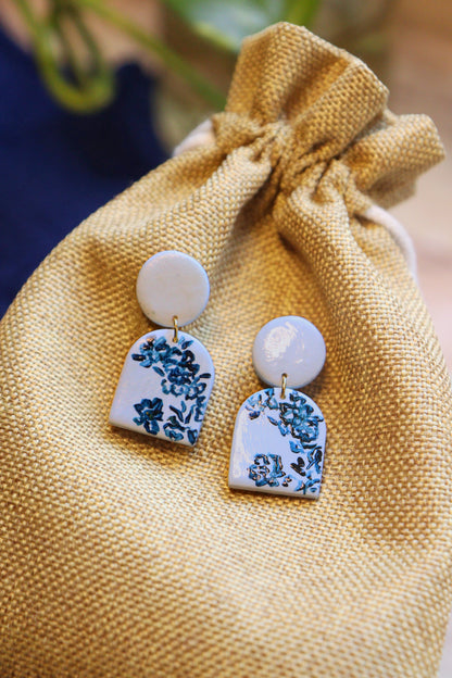 Blue Jardiniere Earrings