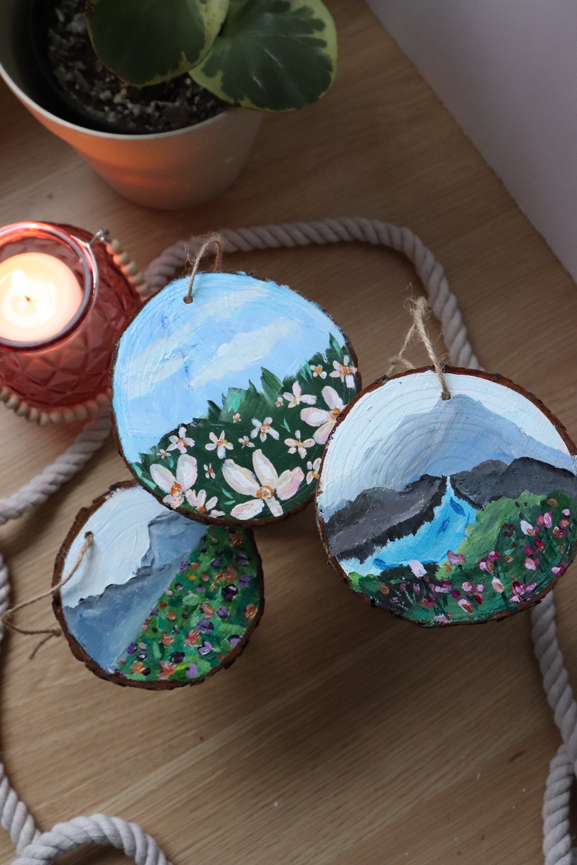 Wood ornaments image 1