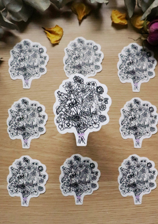 Flowers of the Alphabet Sticker