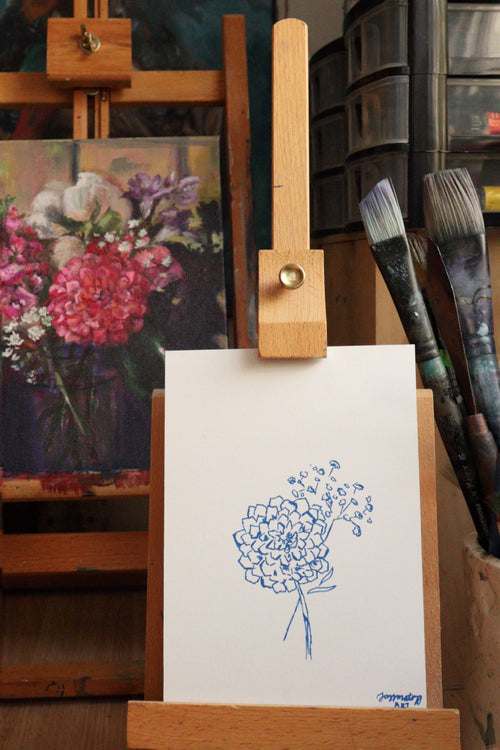 Golden Hour Flower Sketch II